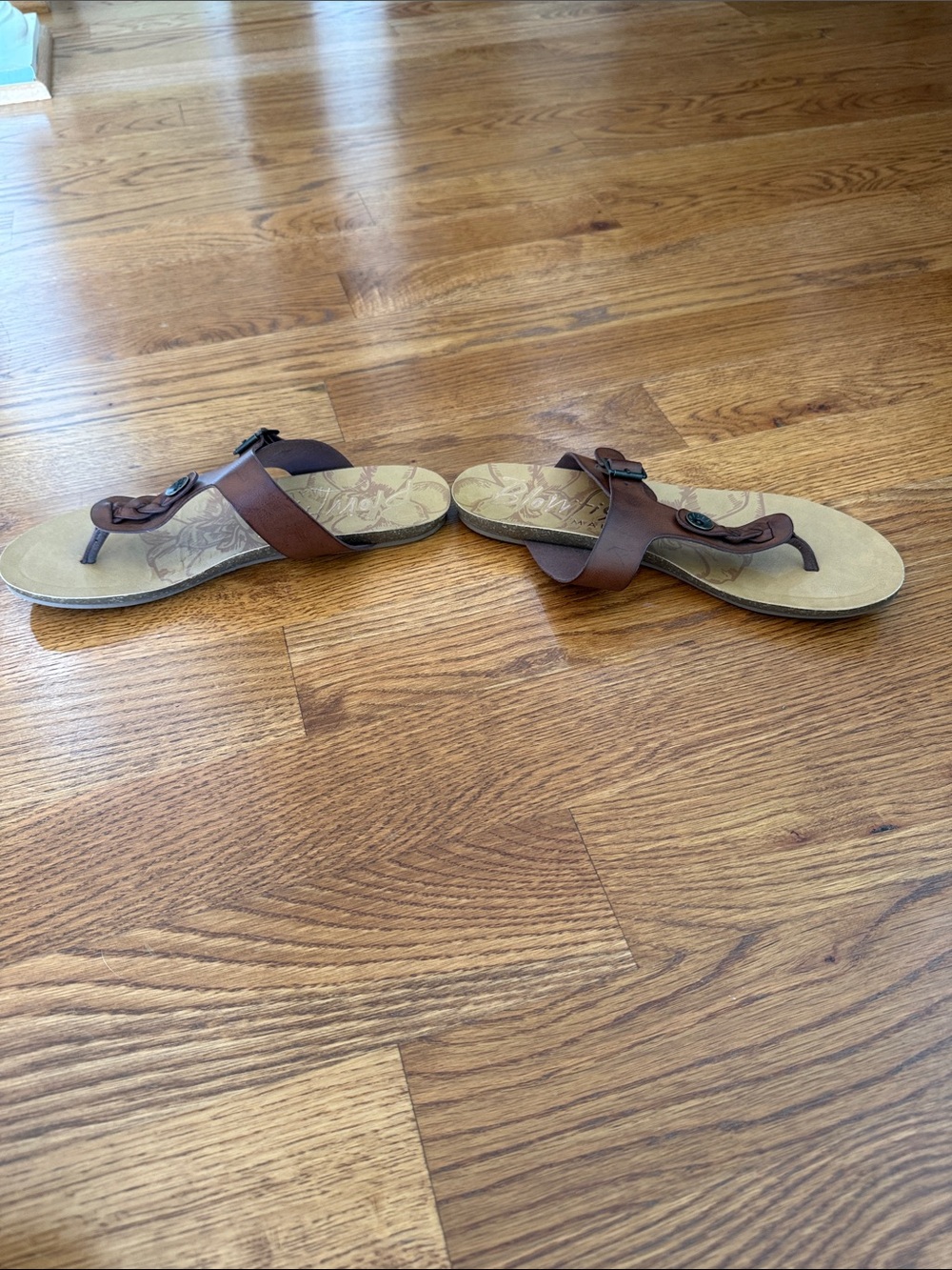 Blowfish Malibu Brown Braided T-Strap Thong Sandals Boho Women’s Size 10 - Picture 7 of 12